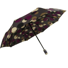 parapluie personnalisé suiveur de points en gros à trois volets pour le voyage